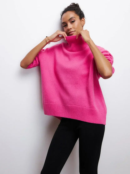 Eden - Oversized coltrui met rolkraag