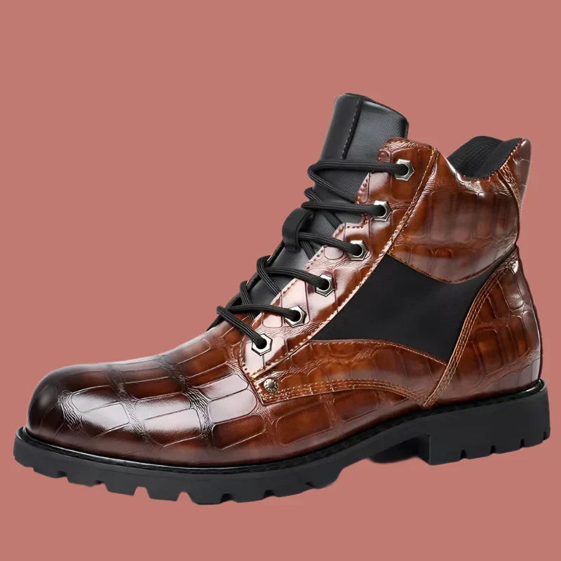 Olsen & Olsen™ Rendell | Leren Croco Laarzen