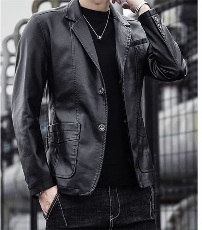 Rasmus™ Urban – Slim-Fit Blazer aus Kunstleder (mehrere Farben)