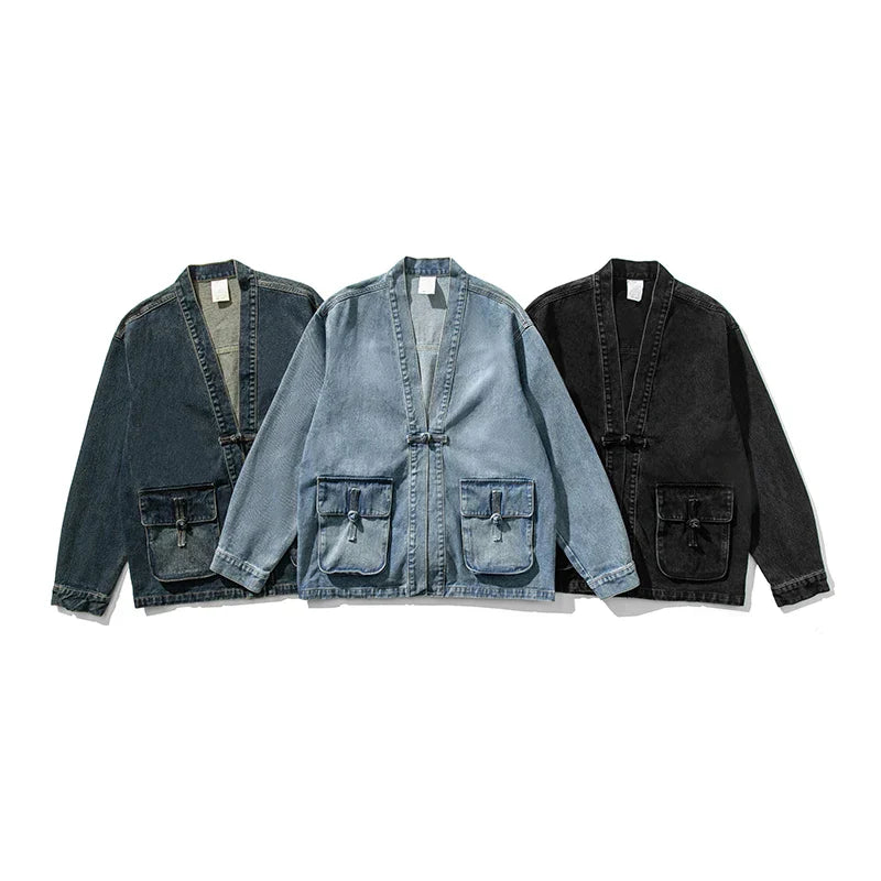 KIMONO-JACKE AUS DENIM