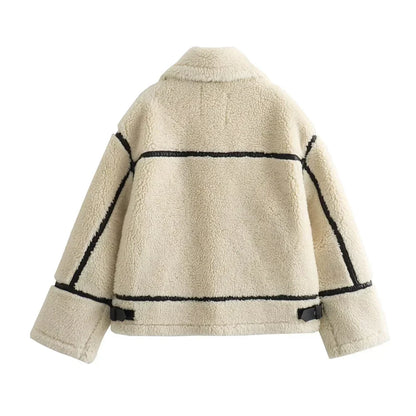 Fleece-Bikerjacke