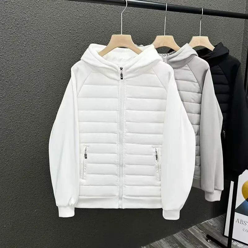 Elegante wattierte Baumwolljacke