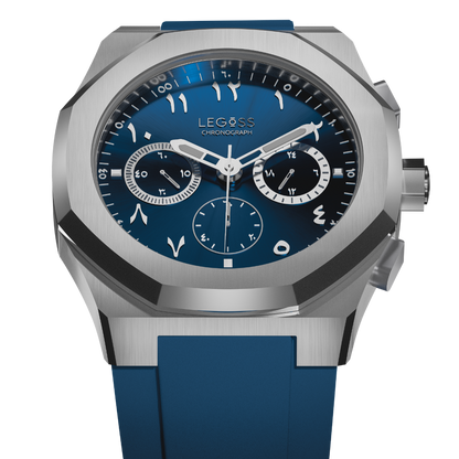 LEGOSS Horloge Blauw Editie Arabische Cijfers