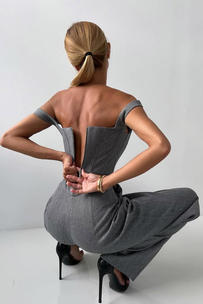 THARAH - Driedelig pak met double-breasted blazer