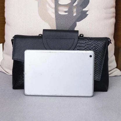 celine™ – struktureret sort håndtaske i læderlook