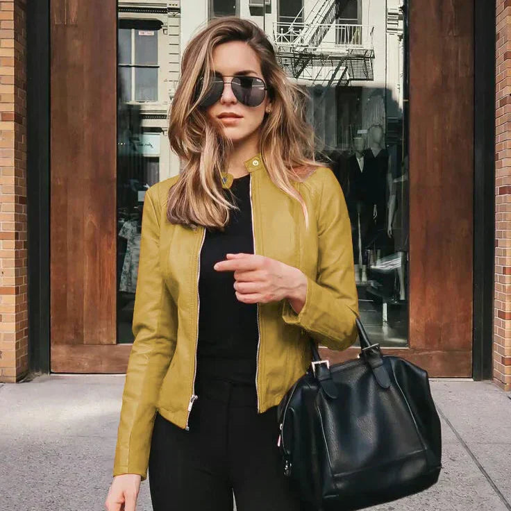 Hannah | Chique Leren Jas