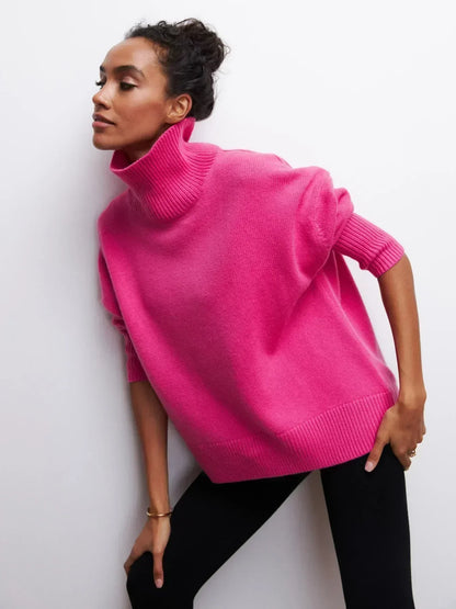 Eden - Oversized coltrui met rolkraag