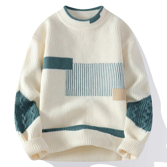 Patchwork Strickpullover
