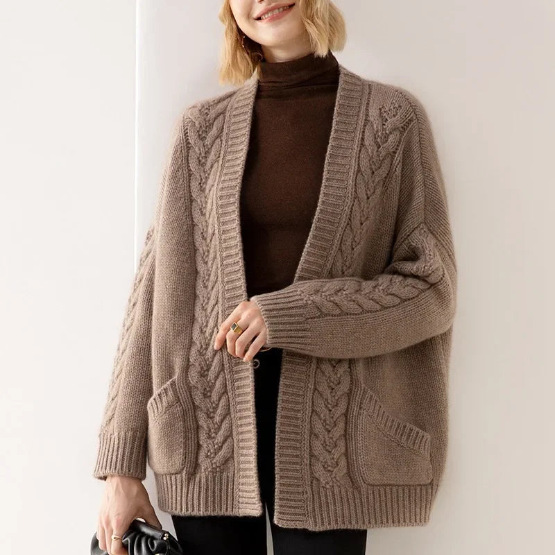 Sandra Eve Kabelgebreid vest