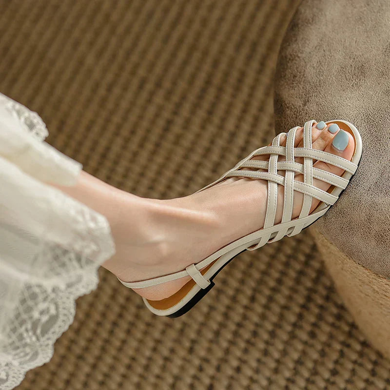 Solenza™| Klaire Platte Sandalen