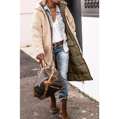 Manteau d'hiver élégant en jade