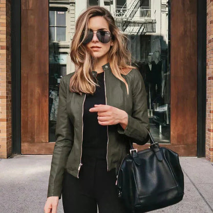 Hannah | Chique Leren Jas