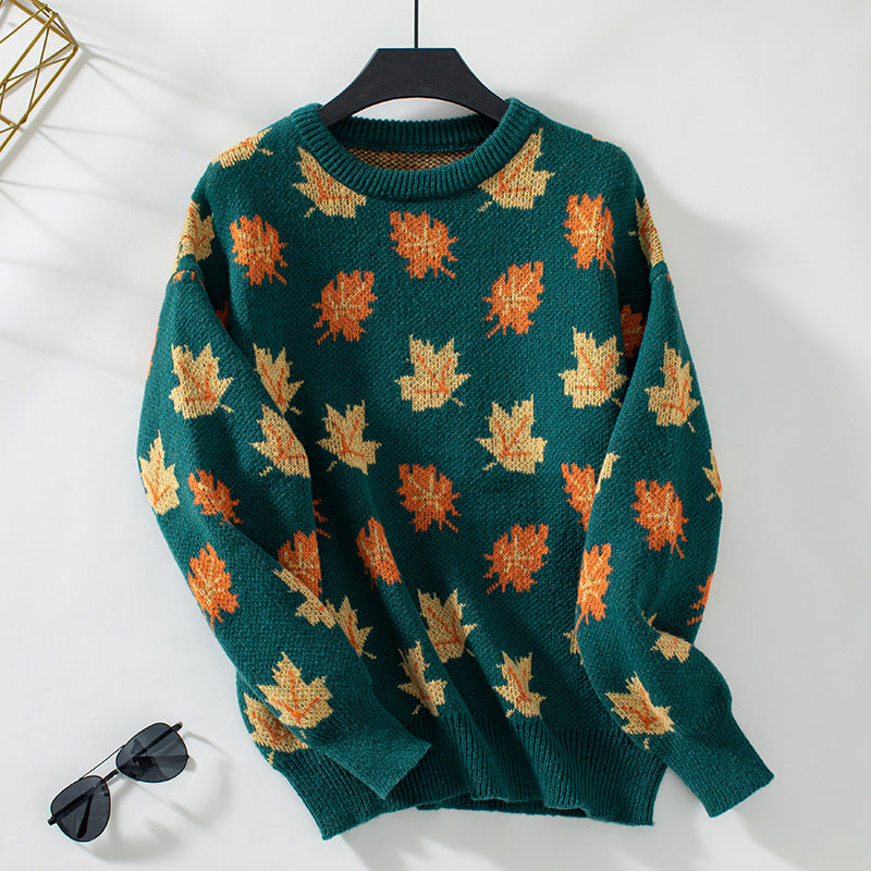 Autumna Maple Gebreide Pullover
