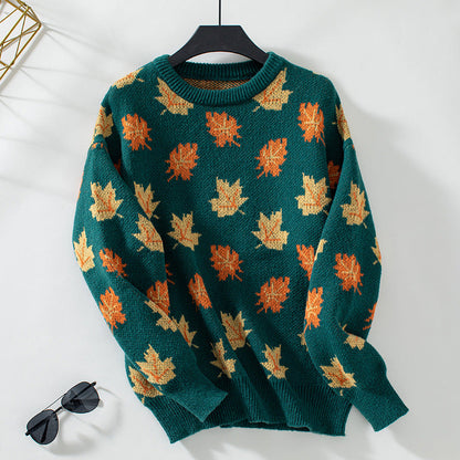 Autumna Maple Gebreide Pullover