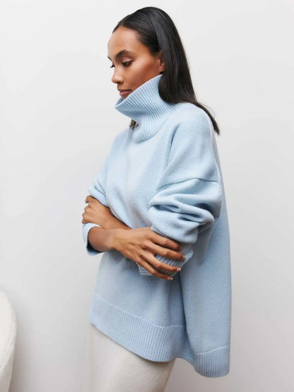 Eden - Oversized coltrui met rolkraag