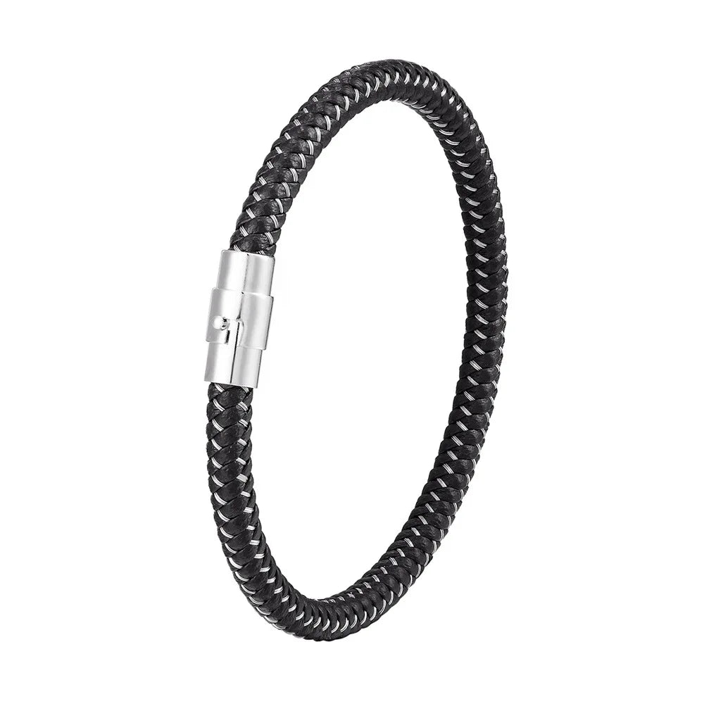 IronCore Draad Manchetknoop Armband – Punk-Geïnspireerde Eenvoudige Stijl in Niet-Vervagend Roestvrijstalen Kabel, Klassiek en Duurzaam Ontwerp voor Mannen