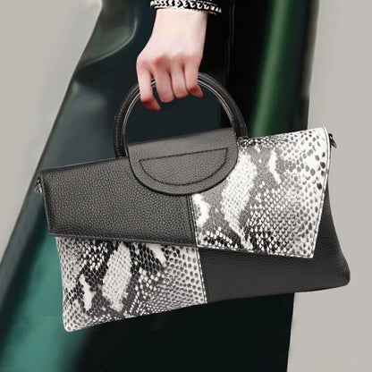 celine™ – struktureret sort håndtaske i læderlook