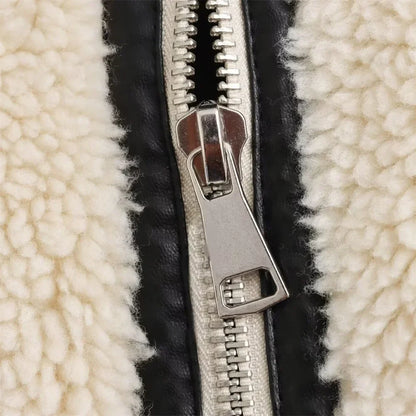 Fleece Bikerjacke