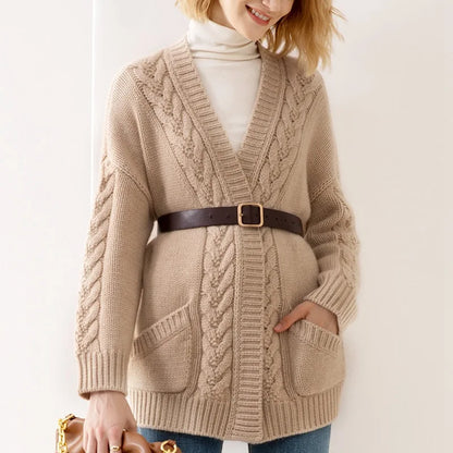 Sandra Eve Kabelgebreid vest