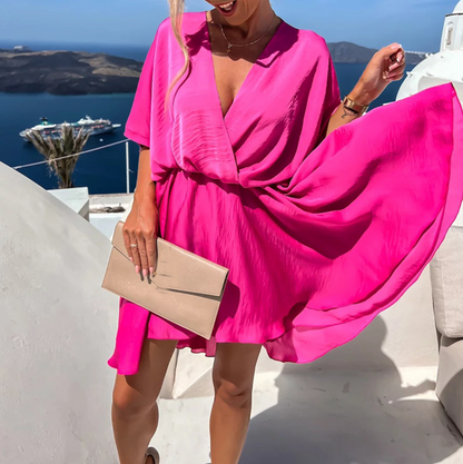 Lennon - Chique Zomerse Mini-jurk met Hoge Taille