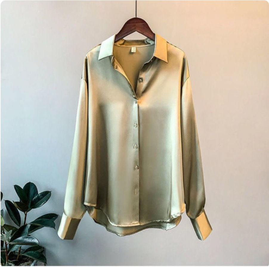 Lindy | Satijnen Blouse