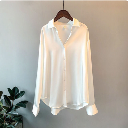 Lindy | Satijnen Blouse