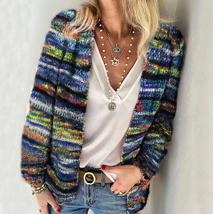 Abigail – Gestreepte cardigan in kleuren