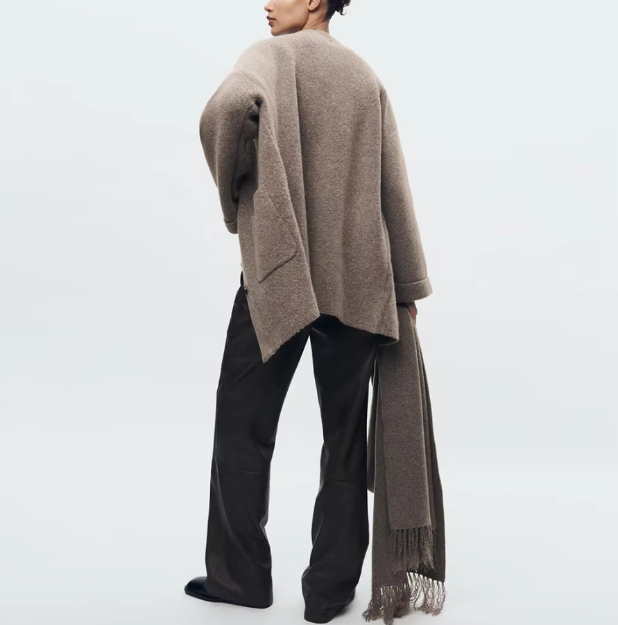 Jodie | Vest met sjaal