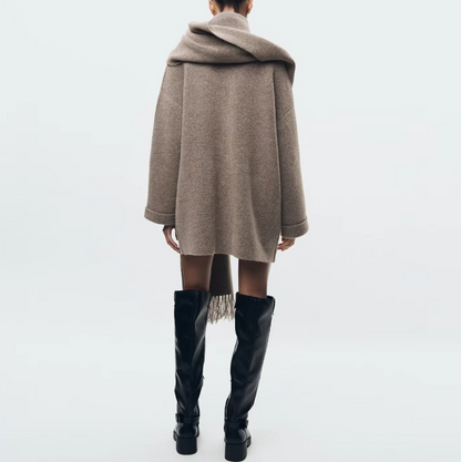 Jodie | Vest met sjaal
