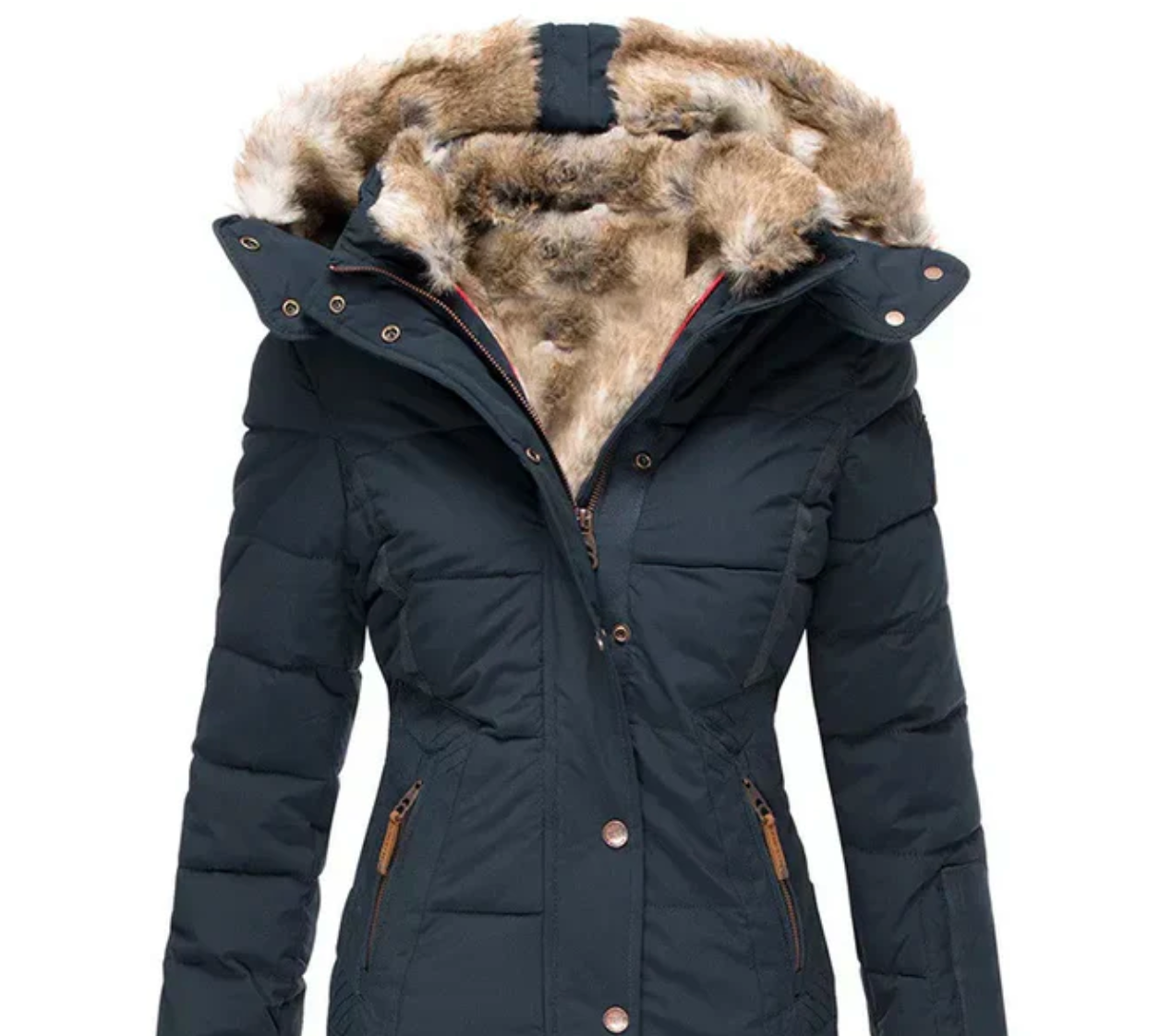 Bella - Comfortabele winterjas met teddy voering