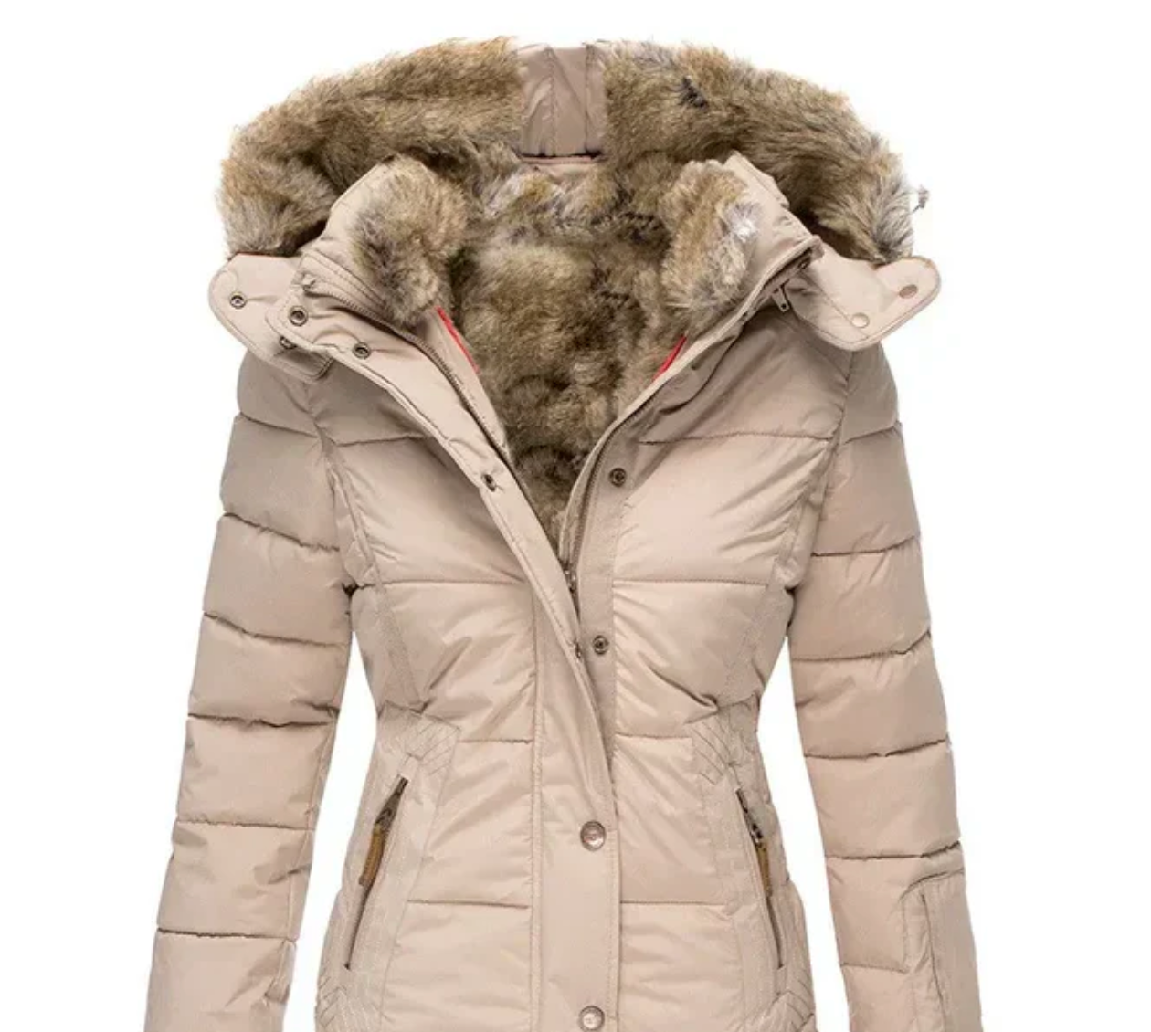 Bella - Comfortabele winterjas met teddy voering