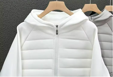 Elegante wattierte Baumwolljacke