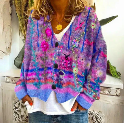 EVIE | Blumen-Cardigan