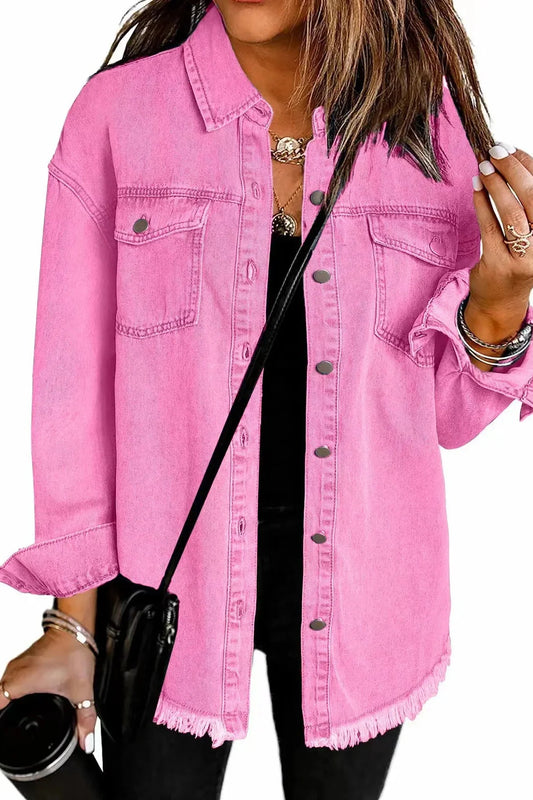 Rosa – Klassische Alltags-Denimjacke