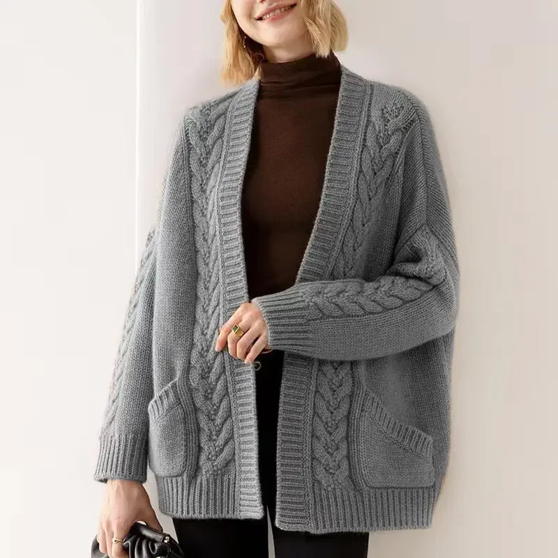 Sandra Eve Kabelgebreid vest