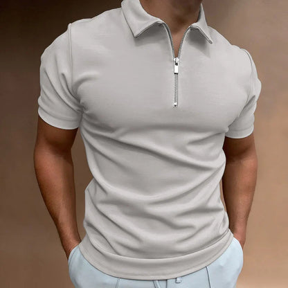THARAH | Poloshirt met halve rits