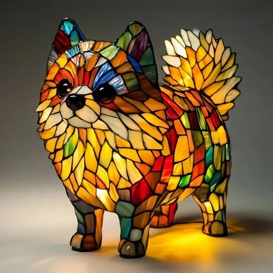 Radiant™ | Leuchtende Pomeranian-Figurenlampe