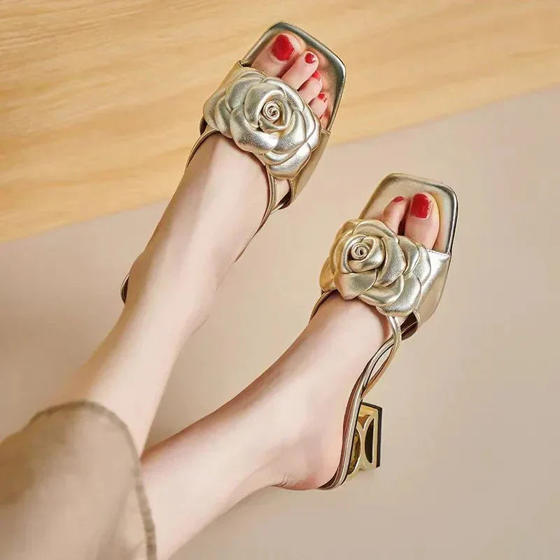 Solenza™| Dera Bloemen Sandalen
