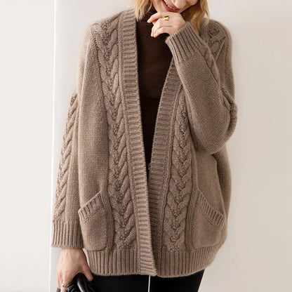 Sandra Eve Kabelgebreid vest