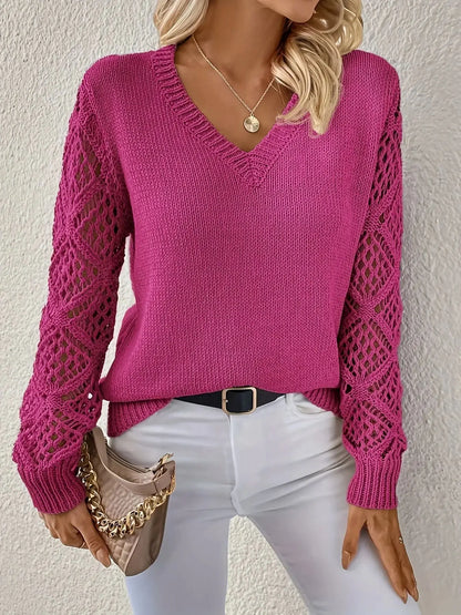 Opale™ | Lässiger Strickpullover mit V-Ausschnitt