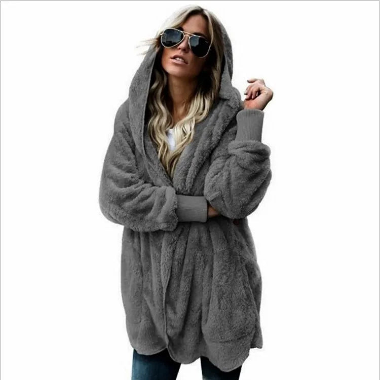 Cathy | Cardigan van dubbellaags fleece voor herfst en winter