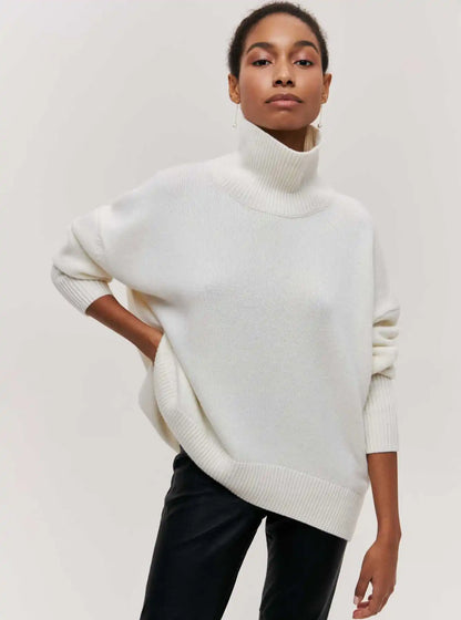 Eden - Oversized coltrui met rolkraag