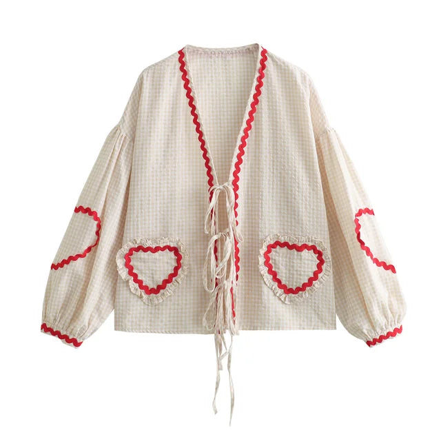 GRACIE Herzbluse