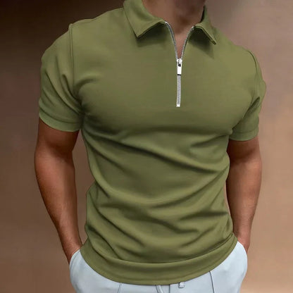 THARAH | Poloshirt met halve rits