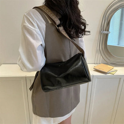 Trine™ | Vintage Leren Crossbodytas met Gevlochten Verstelbare Band