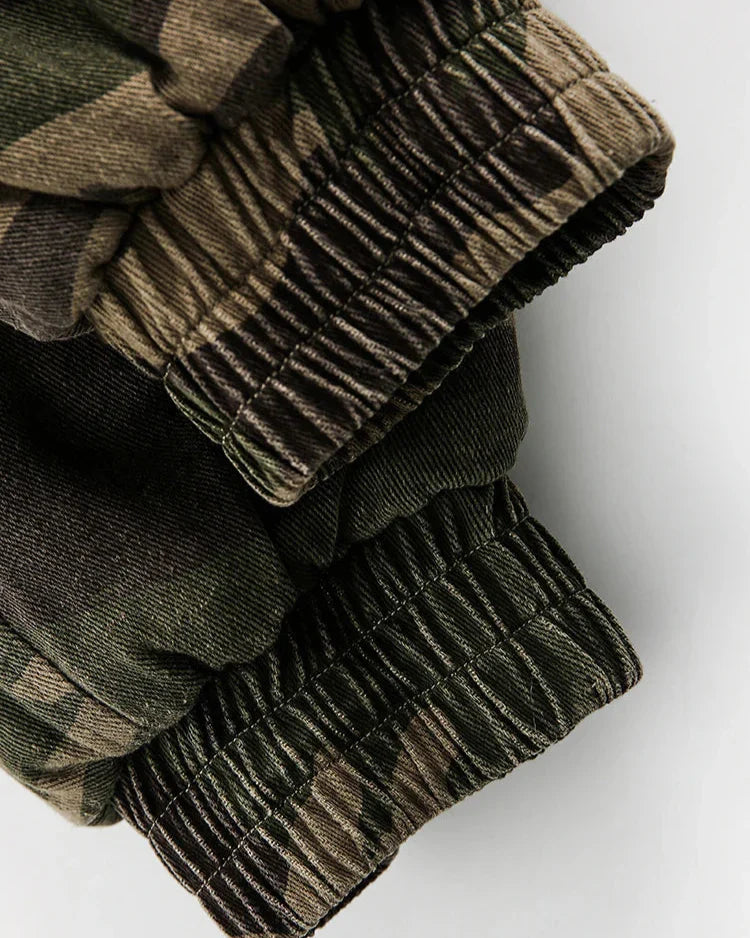 Fleecegefütterte Camouflage-Jacke