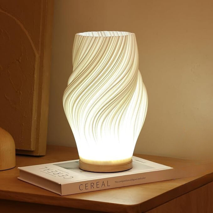 Serene wavecrest lamp