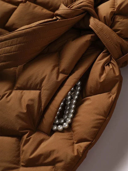 Aimée - Stijlvolle winterparka met riem