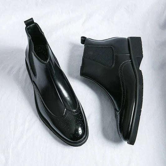 Dwight | Kunstläder Chelsea-Stiefel
