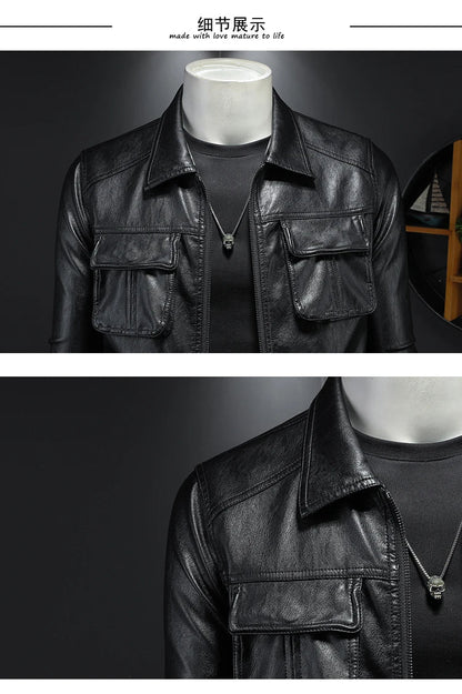 Kasper™ Tactic – Graue Utility-Jacke mit mehreren Taschen